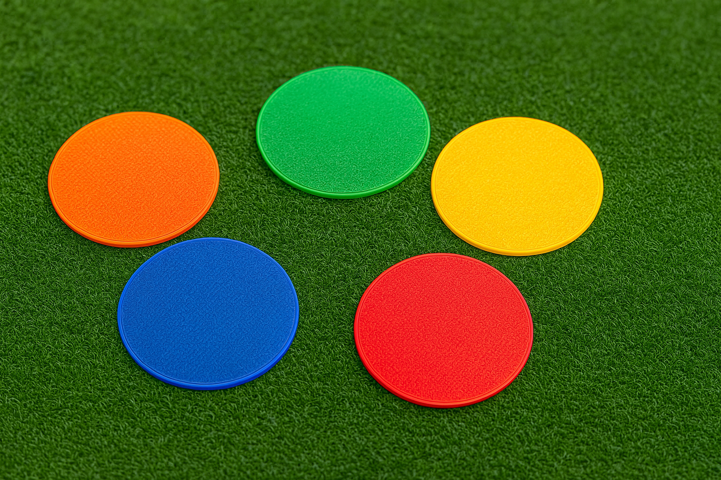 Zynixk ProGrip Poly Spot Markers – 8" Non-Slip Agility Field Discs