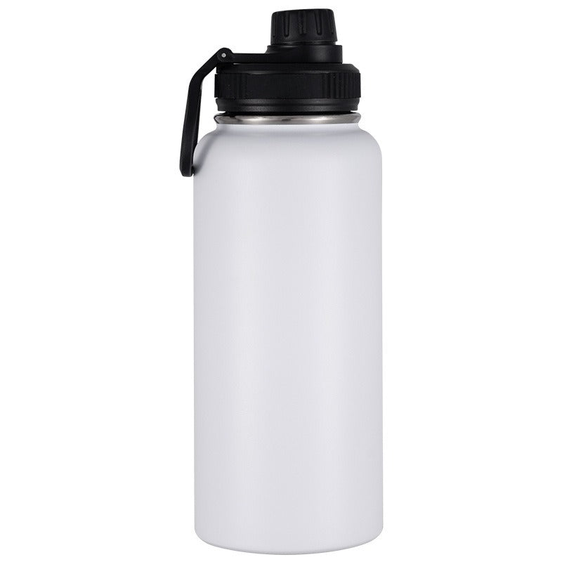 ZYNIXK HydriFlow 32oz (950ml) Dual-Lid Stainless Steel Water Bottle