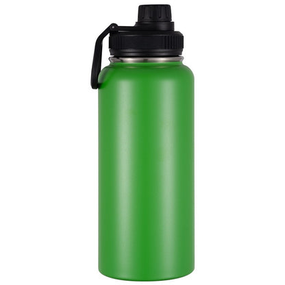 ZYNIXK HydriFlow 32oz (950ml) Dual-Lid Stainless Steel Water Bottle