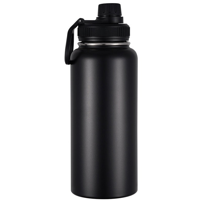 ZYNIXK HydriFlow 32oz (950ml) Dual-Lid Stainless Steel Water Bottle