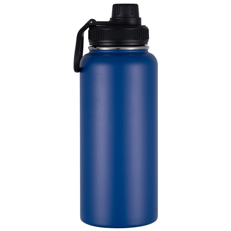 ZYNIXK HydriFlow 32oz (950ml) Dual-Lid Stainless Steel Water Bottle