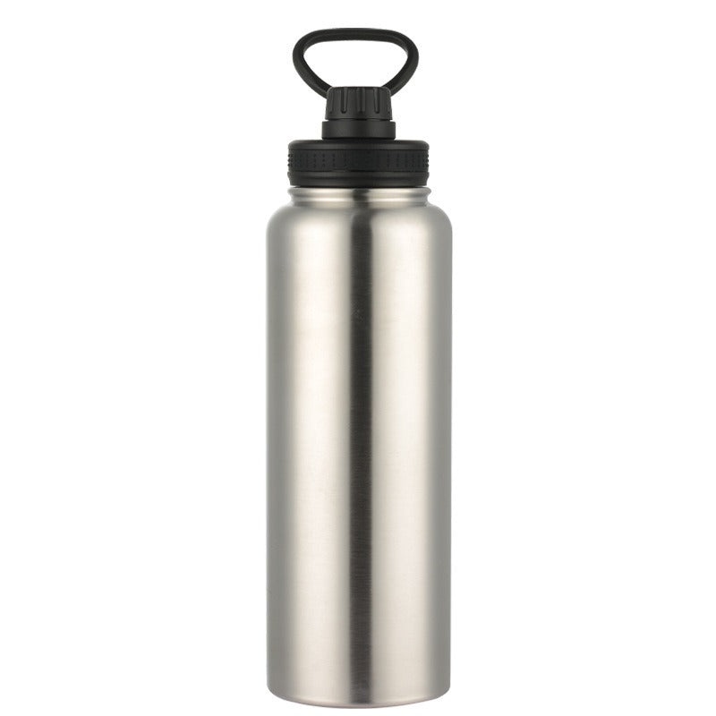 ZYNIXK HydriFlow 32oz (950ml) Dual-Lid Stainless Steel Water Bottle