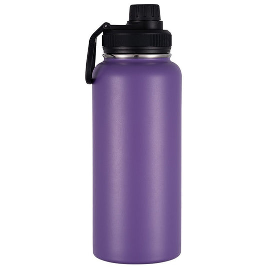 ZYNIXK HydriFlow 32oz (950ml) Dual-Lid Stainless Steel Water Bottle